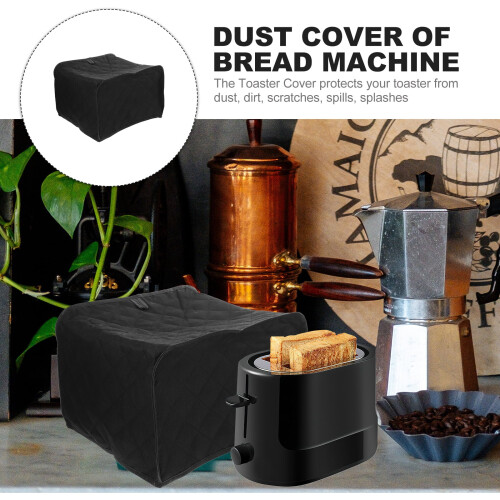 Toaster Cover Dustproof Protective Sleeve Black 33x28x21.5cm 1