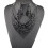 Women's triangular scarf and bib necklace set 2 pcs 2