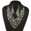 Women's triangular scarf and bib necklace set 2 pcs 4