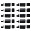 USB Type-C male connector 3A 10 pcs black 6