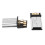 Mini USB 5-pin male plug silver tone dark gray 20 pcs 2