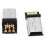 Mini USB 5-pin male plug silver tone dark gray 20 pcs 4