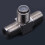 F-Type Female to Female 3-Way RF Adapter 2 pcs 7