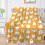 Yellow Ghost Fleece Throw Blanket X-Small 8