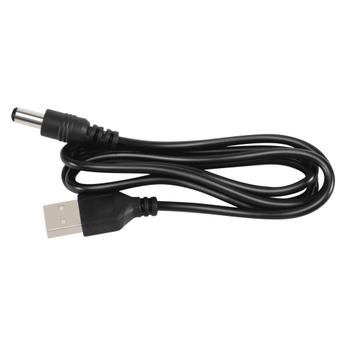USB cable 5.5mm x 2.1mm DC barrel jack 75 cm black 2