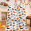 Orange Pumpkin Throw Blanket Black White Buffalo Plaid 8