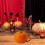 Ceramic pumpkin bowl with lid orange 1 pc 4
