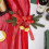 Artificial Pine Garland with Red Bow 6 Feet 3
