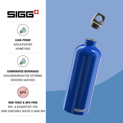 Sigg Sigg Classic Bottle - Traveller 1.0litre - Dark Blue 2