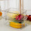 Food Storage Box Transparent Dustproof with Lid 1 Pack 4