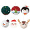 Christmas Honeycomb Balls Red White 3D Ornament Set 6