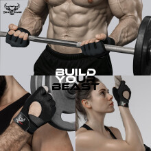 BEAST RAGE Weight Lifting Gloves for men and women,Gym Gloves for Crossfit.Breat