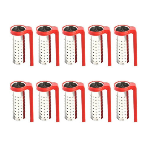 Stainless Steel Tea Infuser Filter Red 1