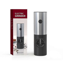 (Stainless Steel) Electric Pepper Grinder Salt And Pepper Mills Adjustable Coarseness Mills Spice Grinde