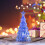 LED Christmas Tree Night Light Blue Battery-Powered 5