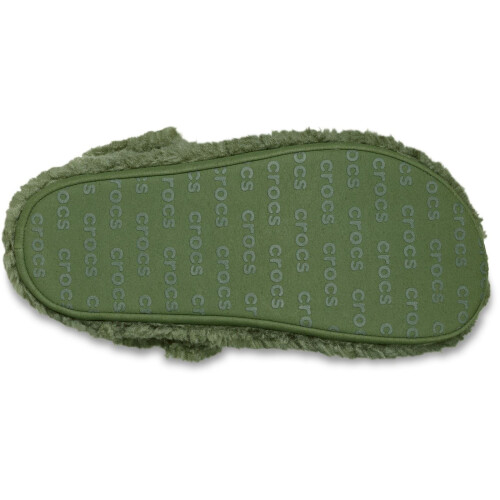 Crocs (, ) Crocs Classic Cozzzy Polyester Army Green Slippers 2