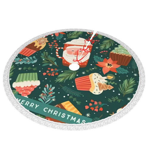 Christmas Tree Skirt 36 Inch Rustic Holiday Decor 1