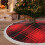 Christmas tree skirt plaid 48 inch 8