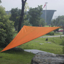 (4 meters on one side, Orange) WATERPROOF HEAVY DUTY SUN SHADE SAIL GARDEN PATIO AWNING CANOPY 98% UV BLOCK