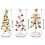 Mini white cedar Christmas tree desktop decor 2