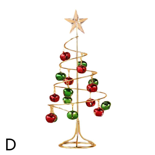 Mini white cedar Christmas tree desktop decor 2