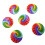 Wooden Buttons 15mm Rainbow Pattern 100pcs 2