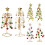 Mini white cedar Christmas tree desktop decor 7