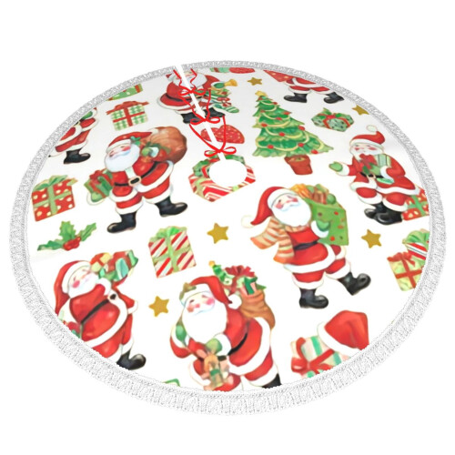 Christmas Tree Skirt 36 Inch Rustic Holiday Decor 2