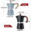 Espresso Coffee Maker Aluminum Italian Style 150ml 6