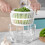 Manual fruit and vegetable drainer for kitchen use 6