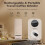Portable Burr Coffee Grinder Black 38 Settings LCD USB 5