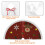 Christmas Tree Skirt 48 Inch Rustic Holiday Decor 6
