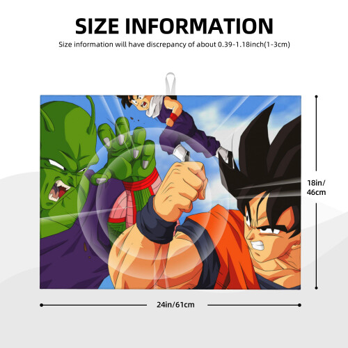 Dragon Ball Z dish drying mat microfiber 18x24 inch 2