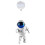 Suspended Astronaut Ornament for Aquariums 1pc 3