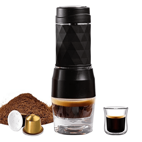 Portable espresso machine black 1