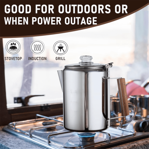 Stainless Steel Stovetop Coffee Percolator 9 Cup 1