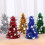 Mini desktop Christmas tree wool top decoration 1 piece 3