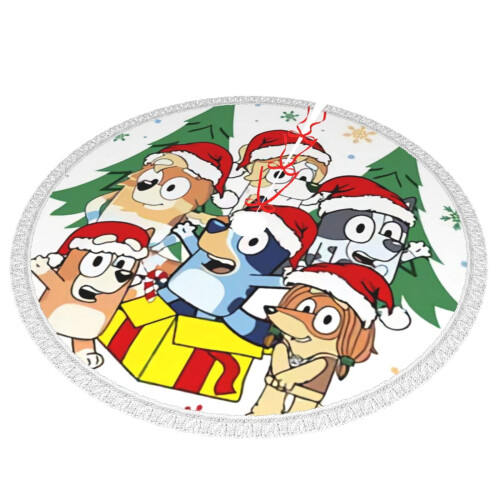 Christmas Tree Skirt 48 Inch Rustic Holiday Decor 1