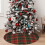 Christmas tree skirt plaid 48 inch thick rustic holiday 7