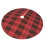 Christmas Tree Skirt Plaid 48 Inch Thick Rustic Decor 2