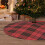 Christmas Tree Skirt Plaid 48 Inch Thick Rustic Decor 8