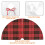 Christmas Tree Skirt Plaid 48 Inch Thick Rustic Decor 6