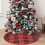 Christmas Tree Skirt Plaid 48 Inch Thick Rustic Decor 7
