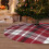 Christmas Tree Skirt Plaid 48 Inch Thick Rustic Holiday 8