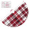 Christmas Tree Skirt Plaid 48 Inch Thick Rustic Holiday 5