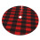 Christmas Tree Skirt Plaid 48 Inch Thick Rustic Holiday 3