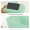 Magnetic Fridge Storage Box Green 6.5x5x3.1in 6