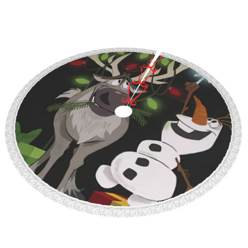 Christmas Tree Skirt 36 Inch Rustic Holiday Decor 1