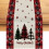 Christmas table flags embroidered deer linen 2 pcs 7
