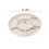 Wheat Straw Candy Tray Round White 6-Compartment 2